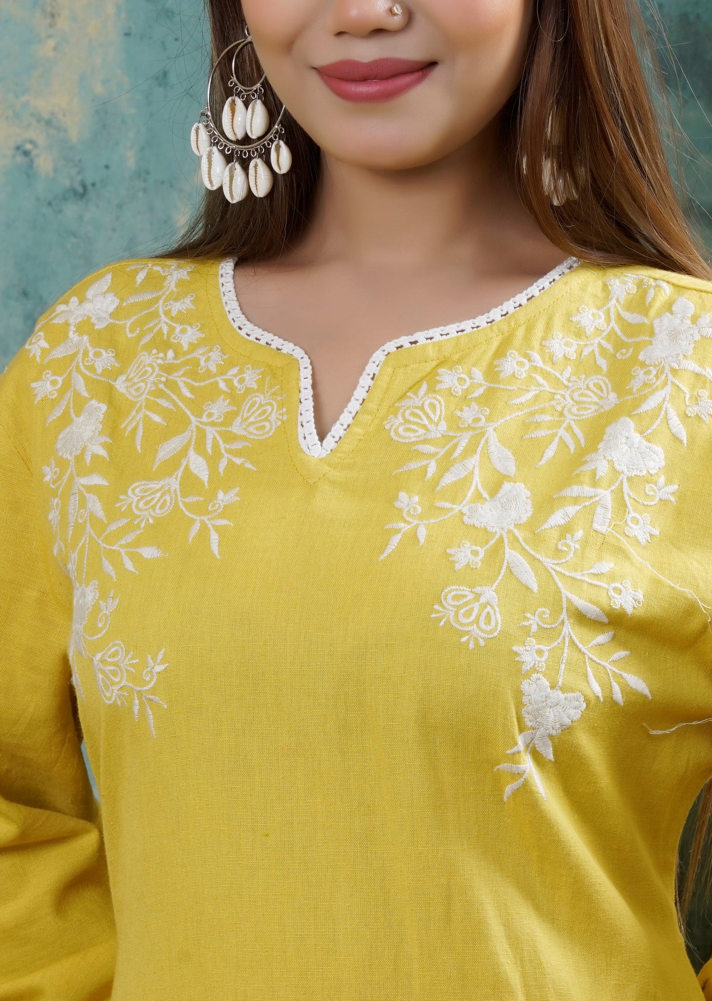 Lemon linen cordset