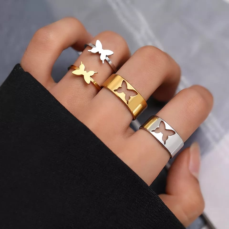 Gold Plated Casual Ring For Women , Premium Rings For Everyday Use (Free Jewellery Protection Box)