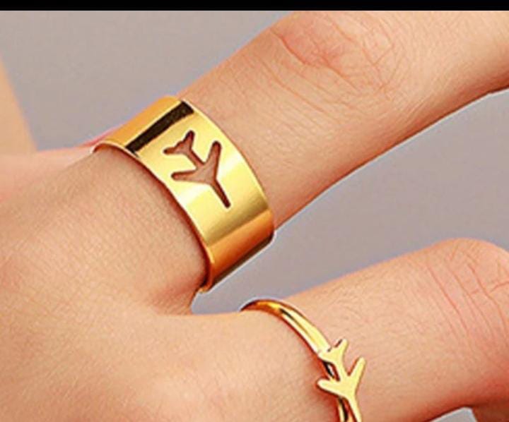 Gold Plated Casual Ring For Women , Premium Rings For Everyday Use (Free Jewellery Protection Box)