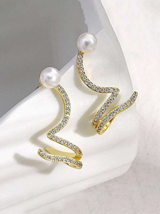 Crystal Luxe Cushion Stud Earrings – Mehnam Signature Shine