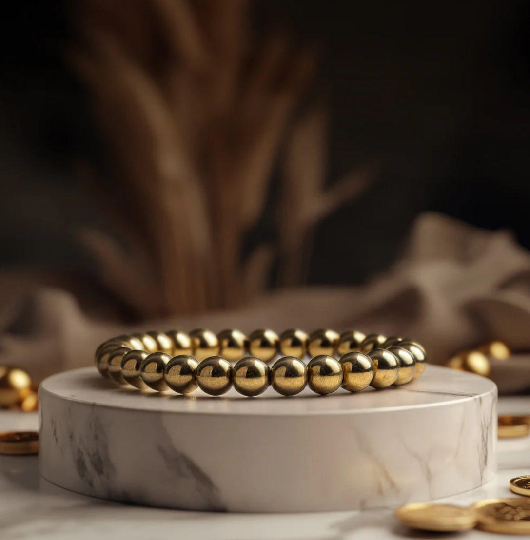 Original dhan vriddhi pyrite bracelet-GOLD