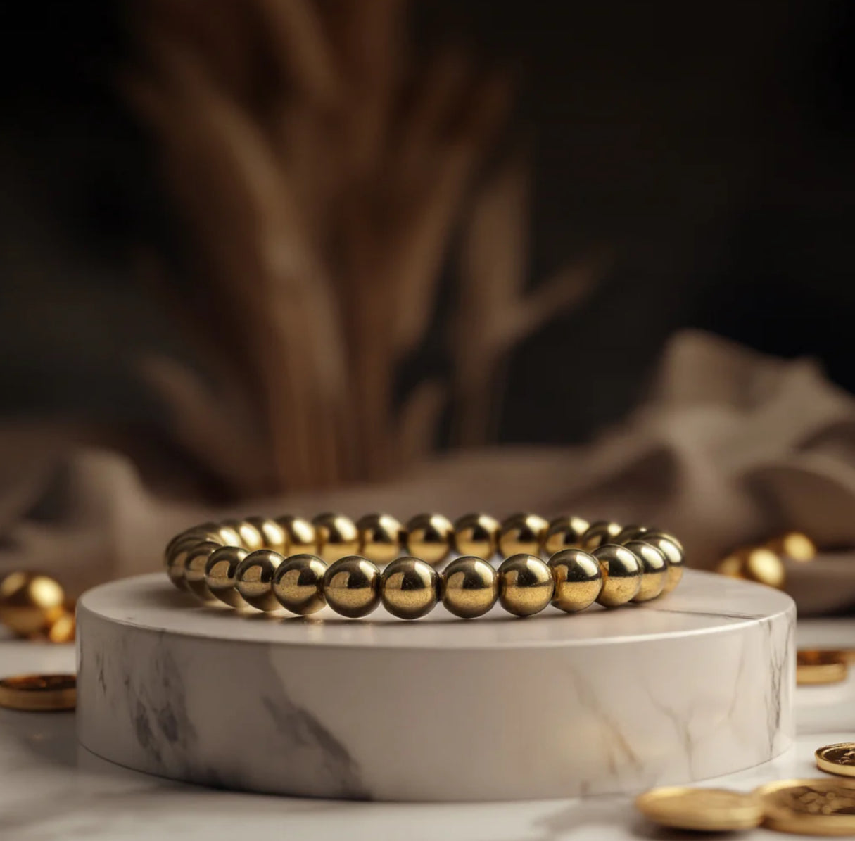 Original dhan vriddhi pyrite bracelet-GOLD