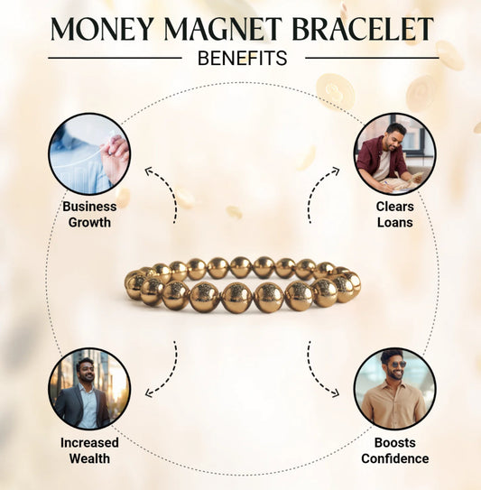 Original dhan vriddhi pyrite bracelet-GOLD