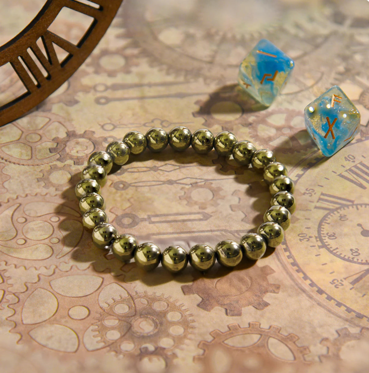 Original dhan vriddhi pyrite bracelet-GOLD