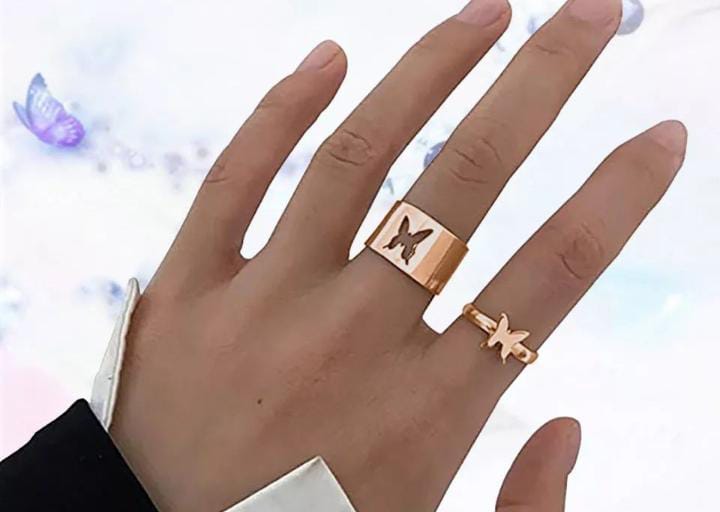 Gold Plated Casual Ring For Women , Premium Rings For Everyday Use (Free Jewellery Protection Box)