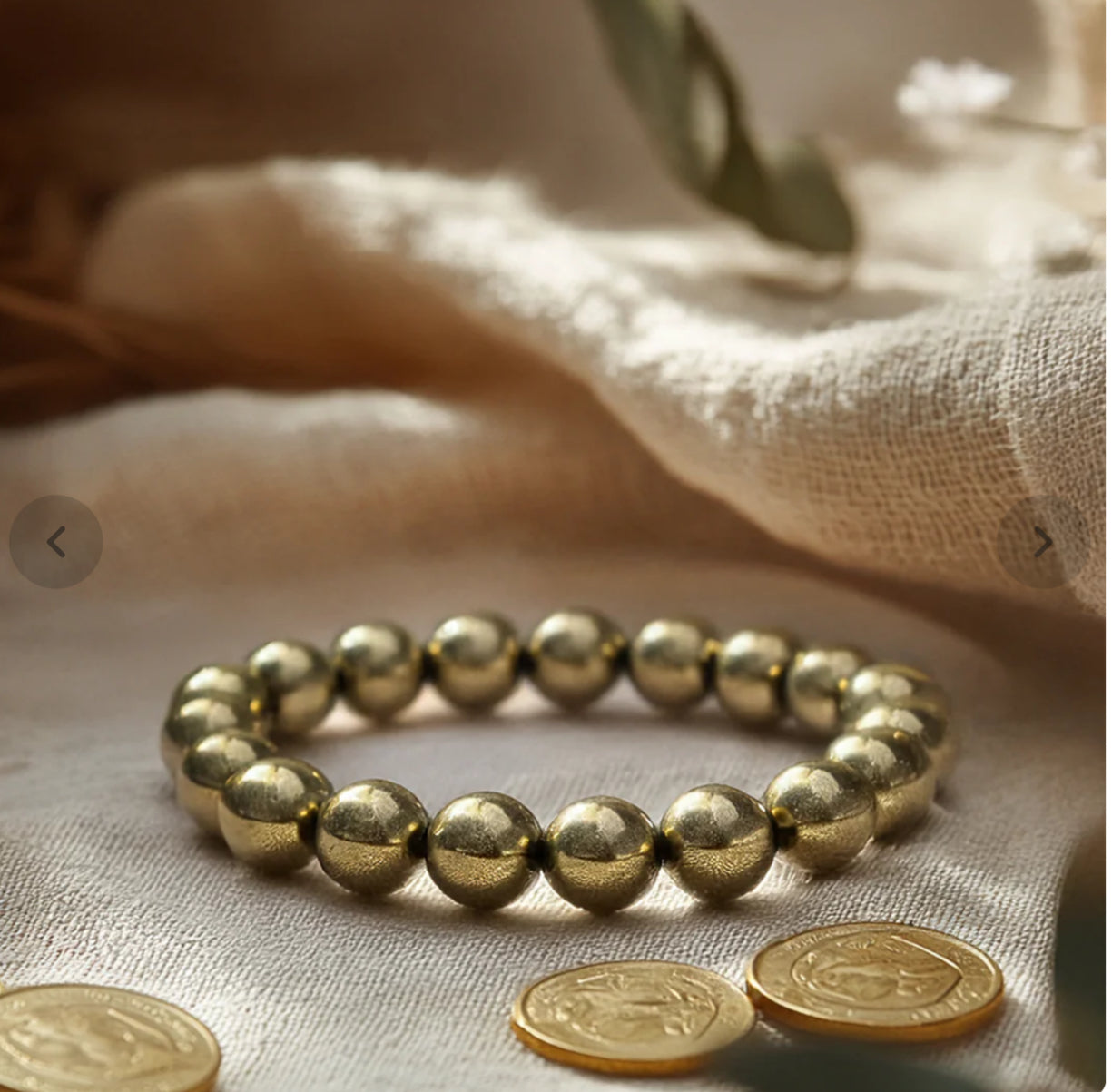 Original dhan vriddhi pyrite bracelet-GOLD