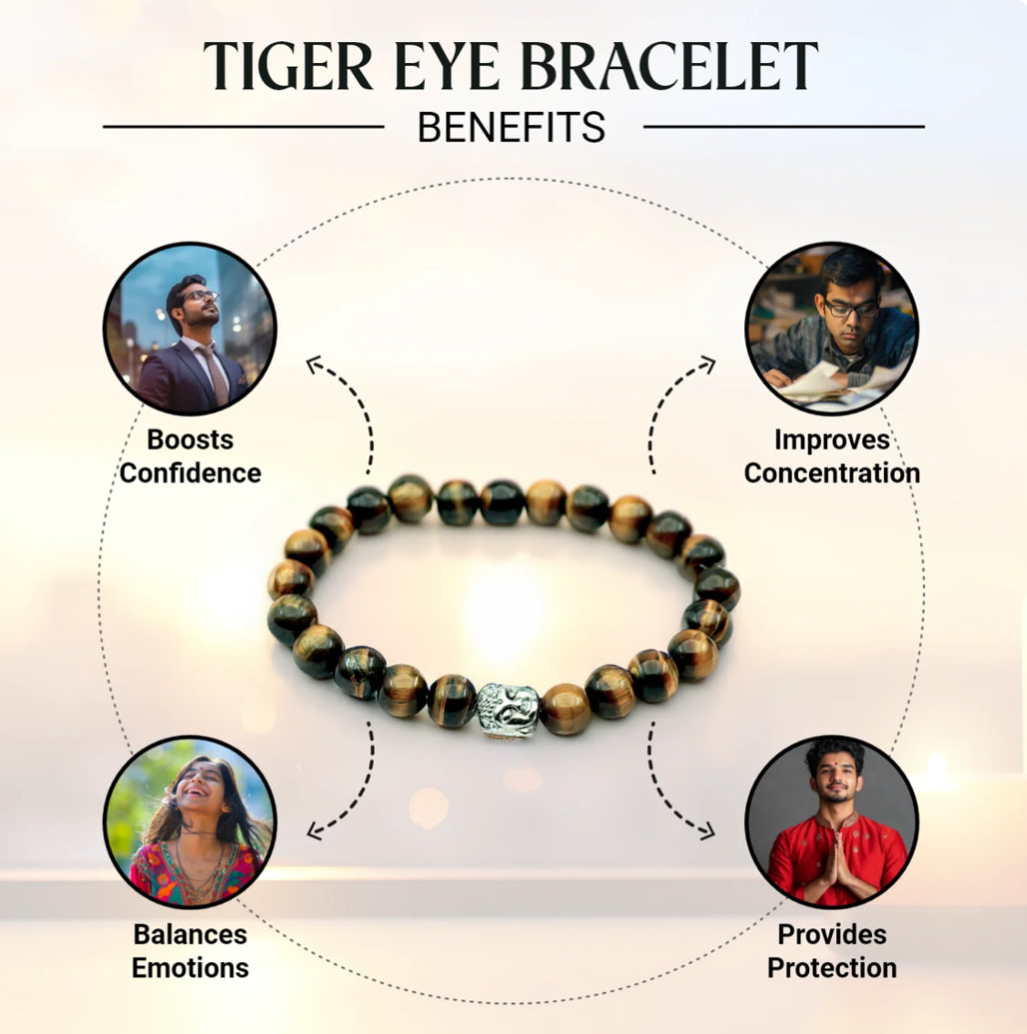 Original premium Tiger Eye crystals bracelets