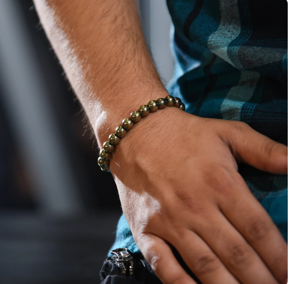 Original dhan vriddhi pyrite bracelet-GOLD