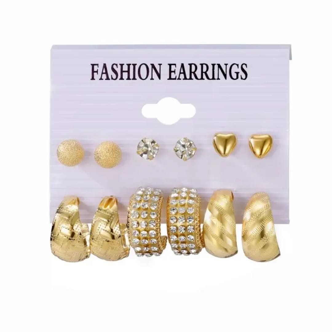 Regal Radiance 6 set of  Earrings – Mehnam Luxe Edition